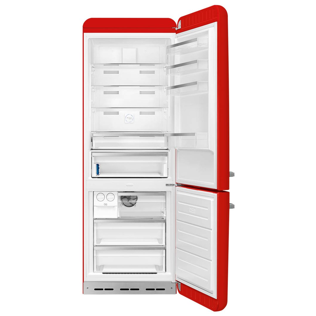 Smeg FAB 38 50’S Style Retro Refrigerator, Right Hand - Red FAB38RRD5AU