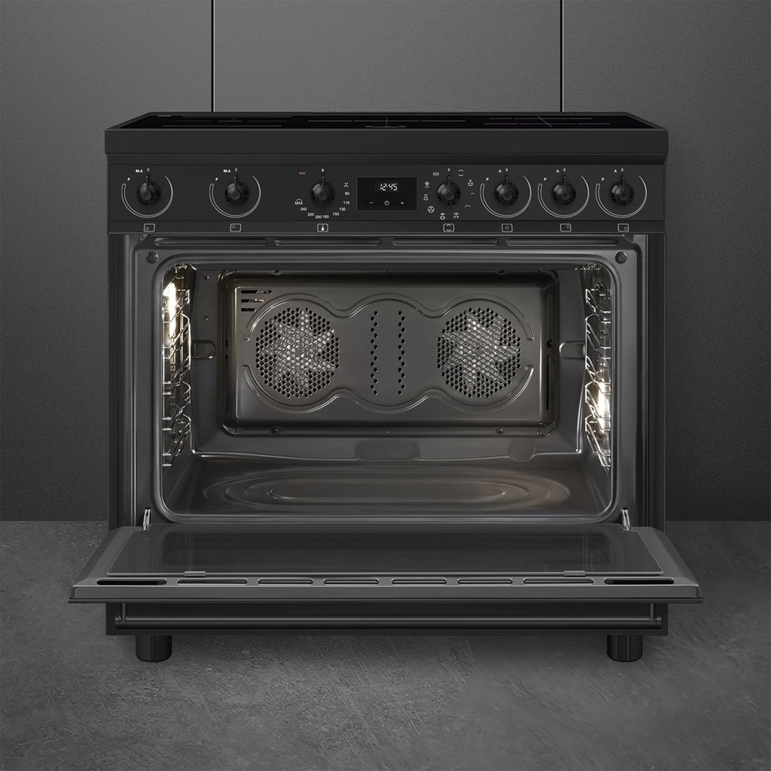 Smeg 90cm Classic Freestanding Cooker - Matte Black C9IMN2