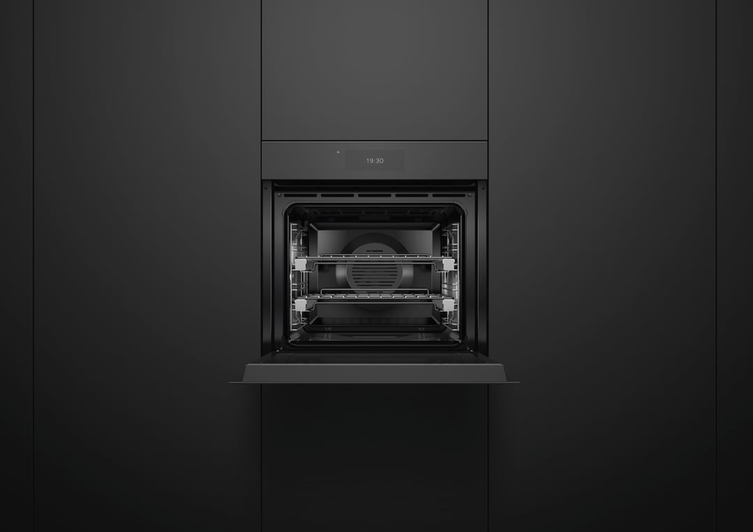Fisher & Paykel 60cm Minimal Handleless Combi-Steam Oven, Black OS60SAMHUNB5
