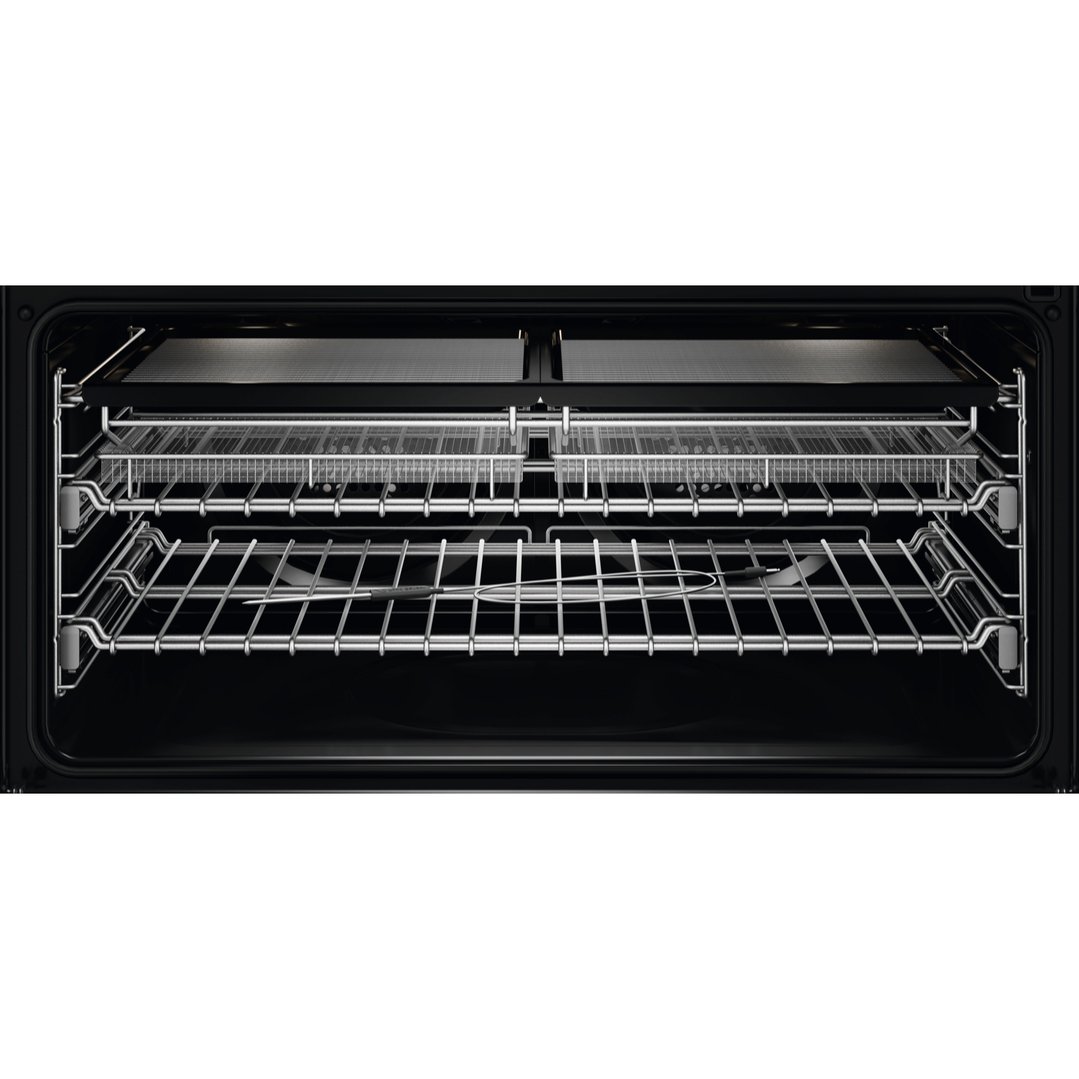 AEG 90cm Freestanding Oven with 5-Zone Induction Cooktop, Matte Black - 8000 Series CIK9689ZPT