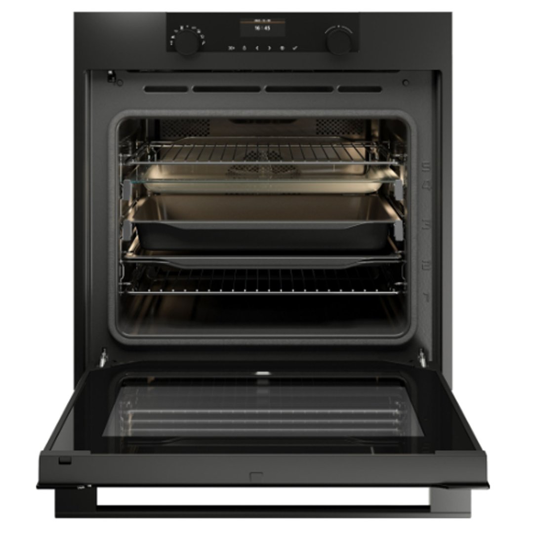 Asko 60cm Pyrolytic Craft Built-In Oven Graphite Black OP8664A1
