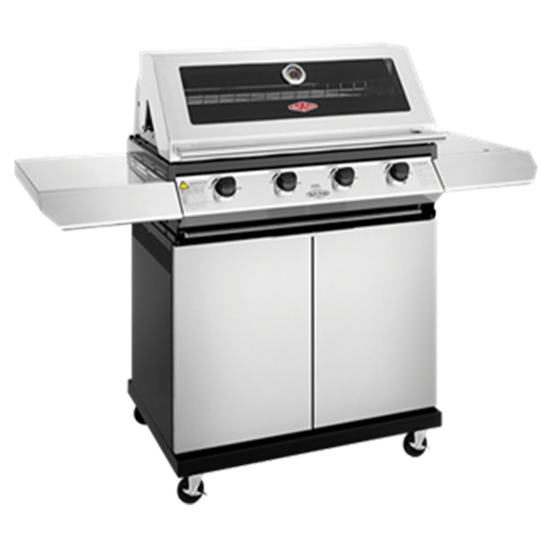 Beefeater 1200 Series 4 burner BBQ with side burner, stainless steel BMG1241SB