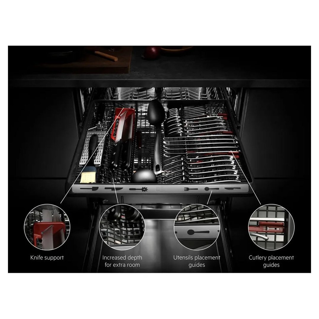 AEG 60cm Built-Under ComfortLift Matte Black Dishwasher FUF9490SMA