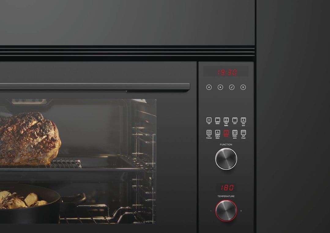 Fisher & Paykel 90cm Series 9 Contemporary Pyrolytic Oven OB90S9MEPB1