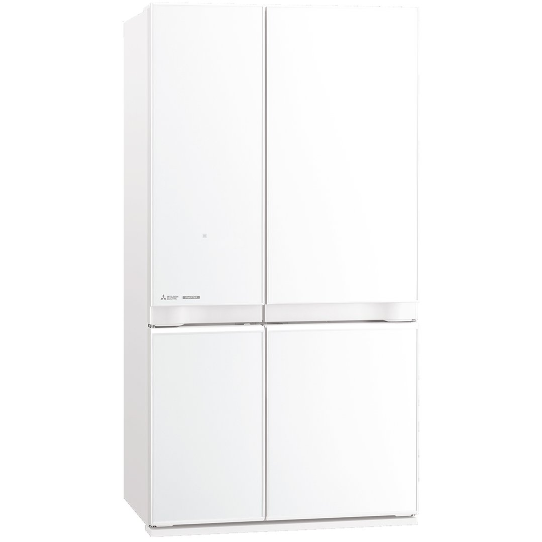 Mitsubishi Electric 635L L4 Glass French Door - Glacier White MRLA635ERGWHA