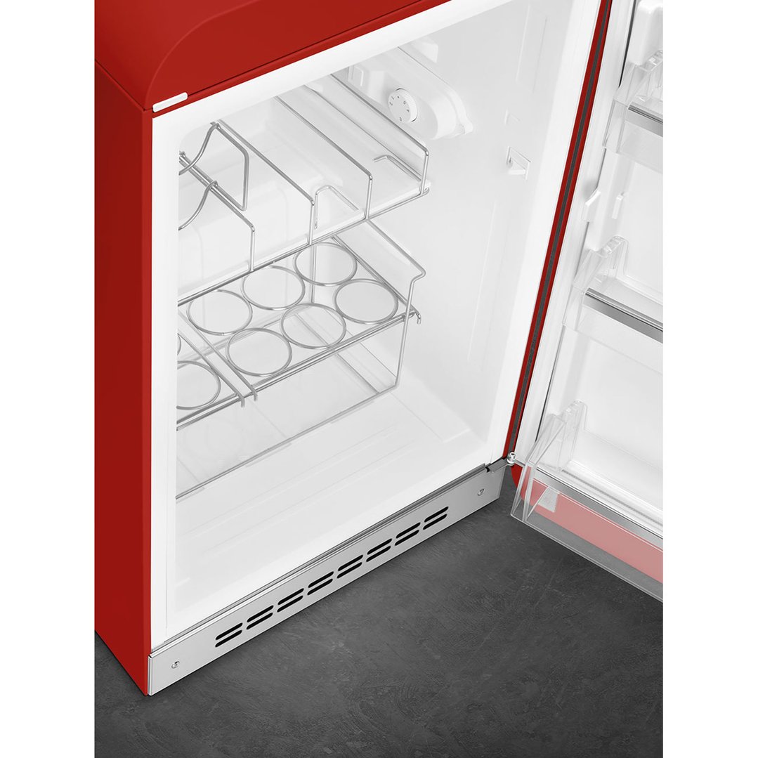 Smeg FAB 10 50's Style Retro Refrigerator, Happy Bar, Right Hand - Red FAB10HRRD5AU
