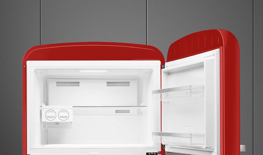 Smeg FAB 50 50’S Style Retro Refrigerator, Right Hand - Red FAB50RRD5AU