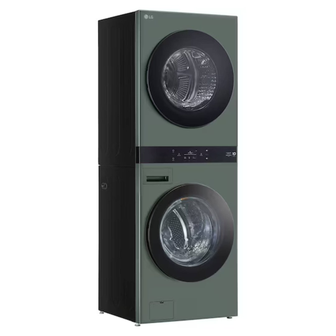LG AI WashTower™ 19/10kg All-In-One Stacked Washer Dryer - Forest Green WWT-1910FGX
