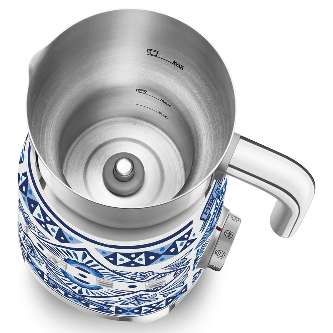 Smeg 50's Style Dolce & Gabbana Milk Frother - Blue Mediterraneo MFF01DGBAU