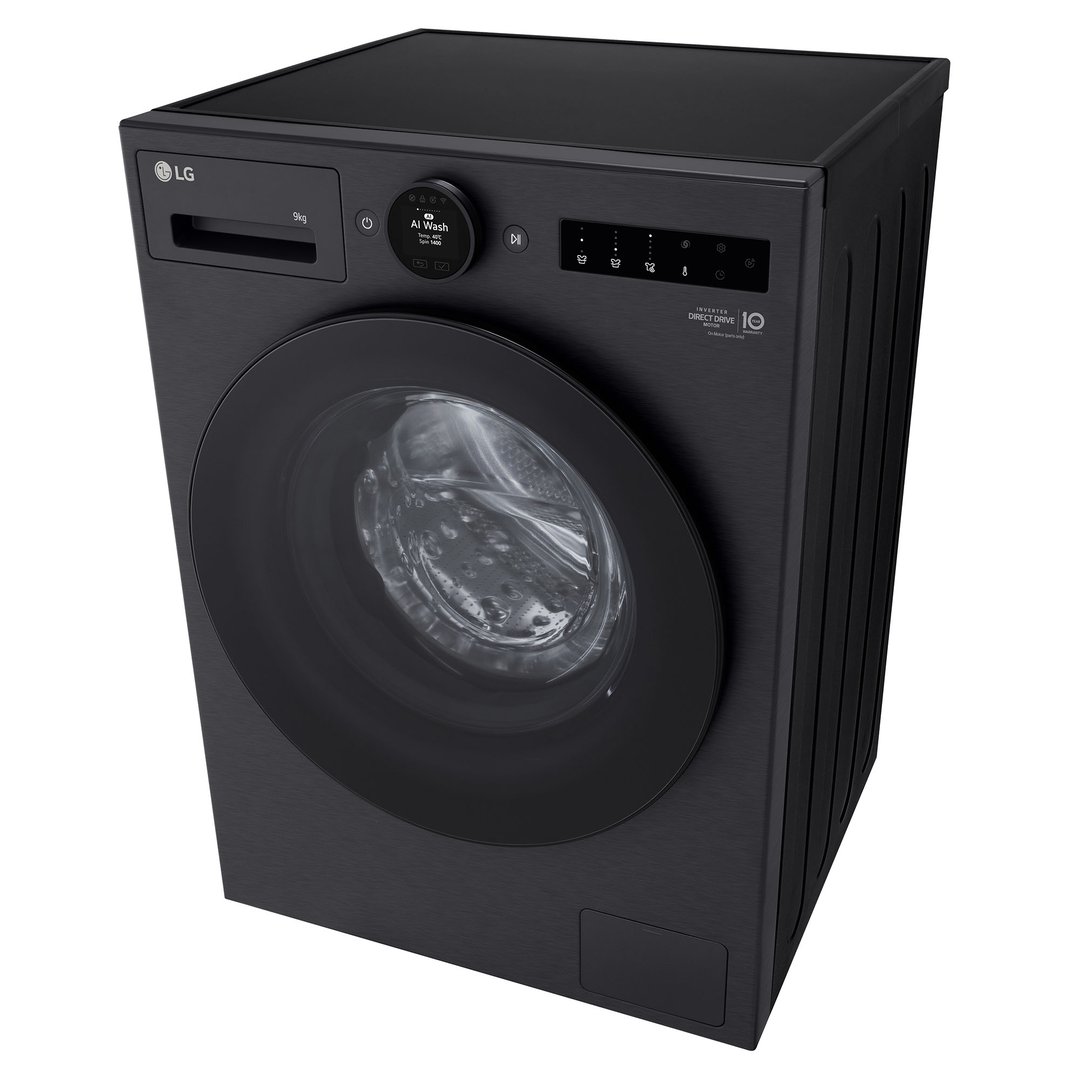 LG 9kg Series 9 Matte Black Front Load Washer WX9-1409MB