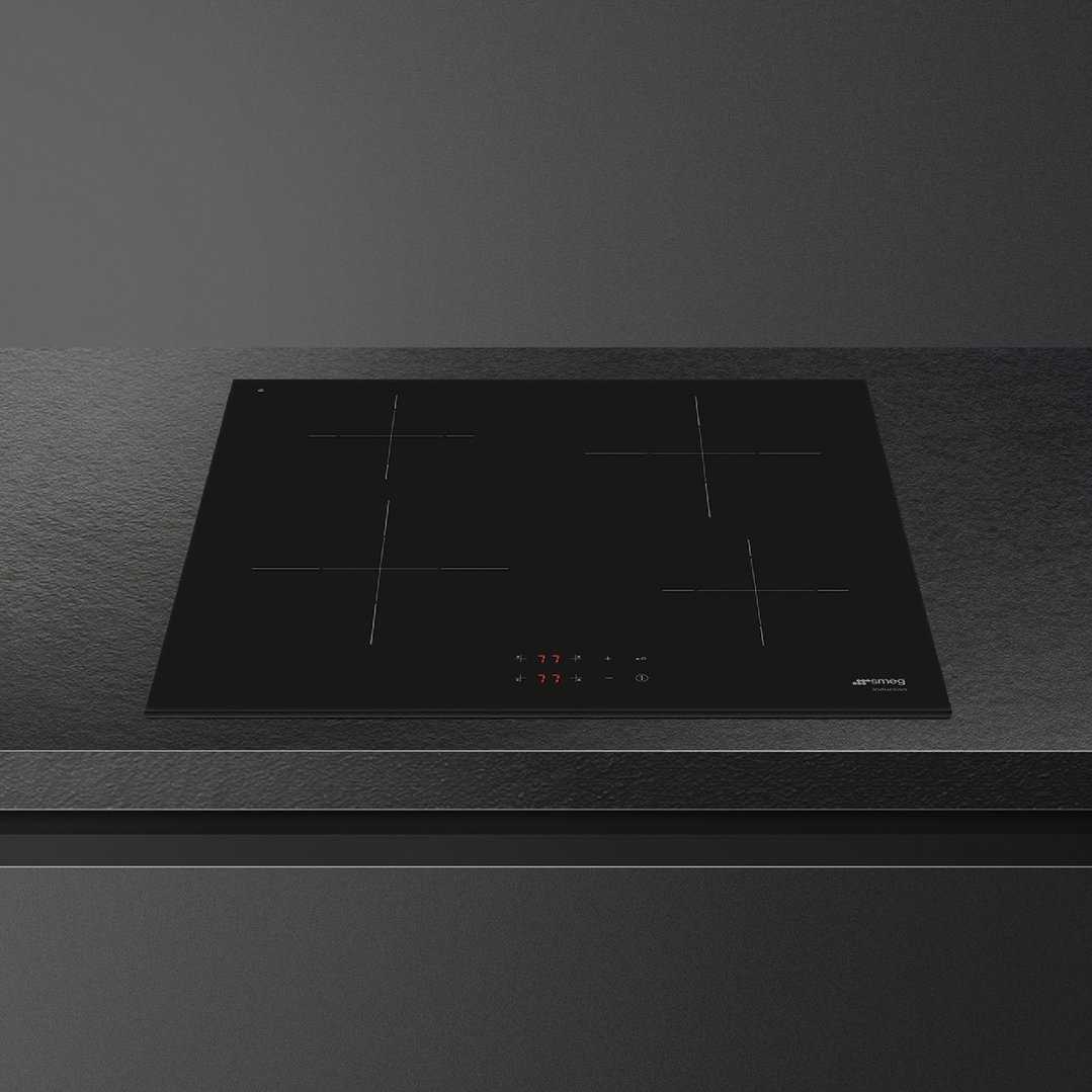 Smeg Classic 60cm 4 Zone Induction Cooktop - Black SI2641DAU