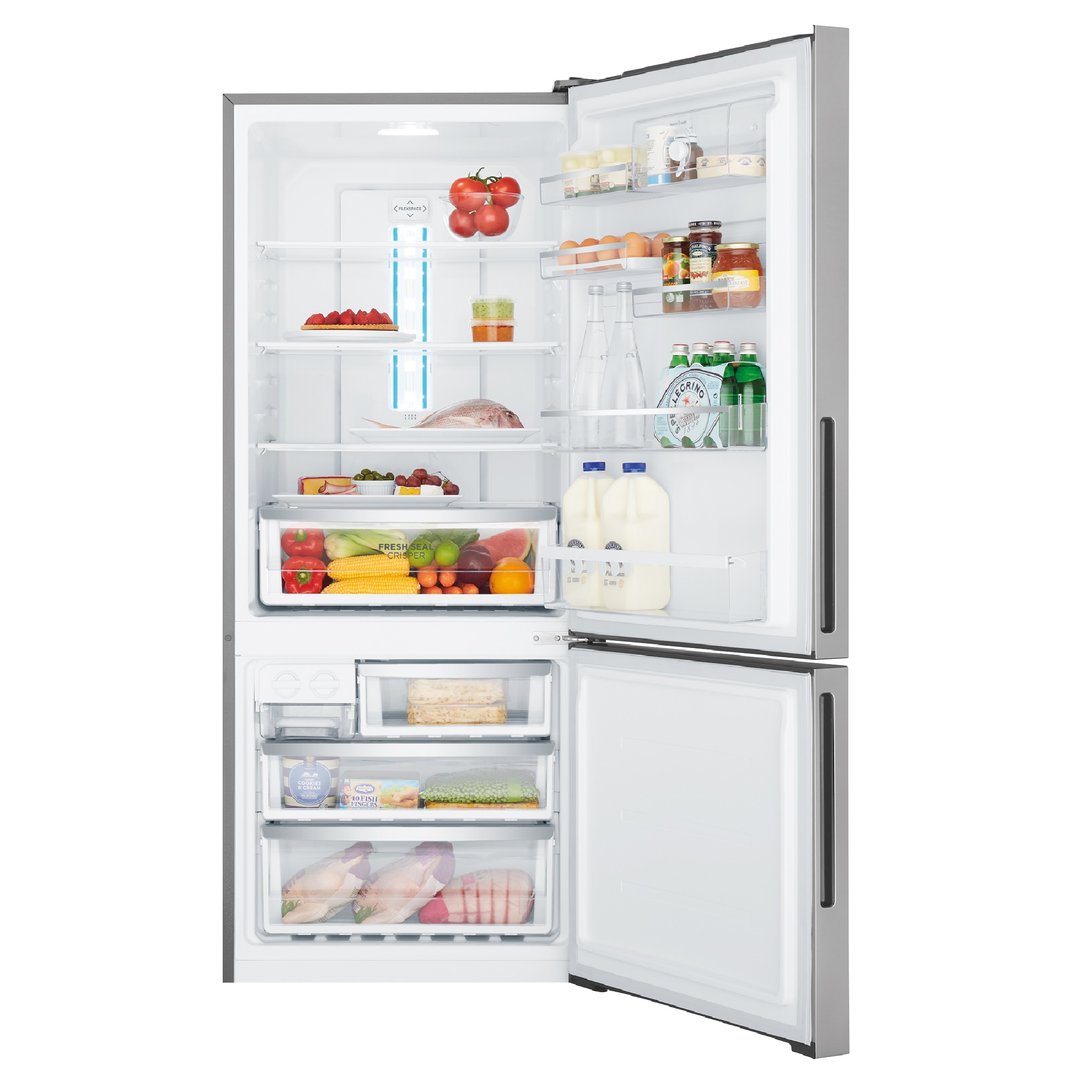 Westinghouse 425L Bottom Freezer Refrigerator Left Hinged, SIlver WBE4302ACL