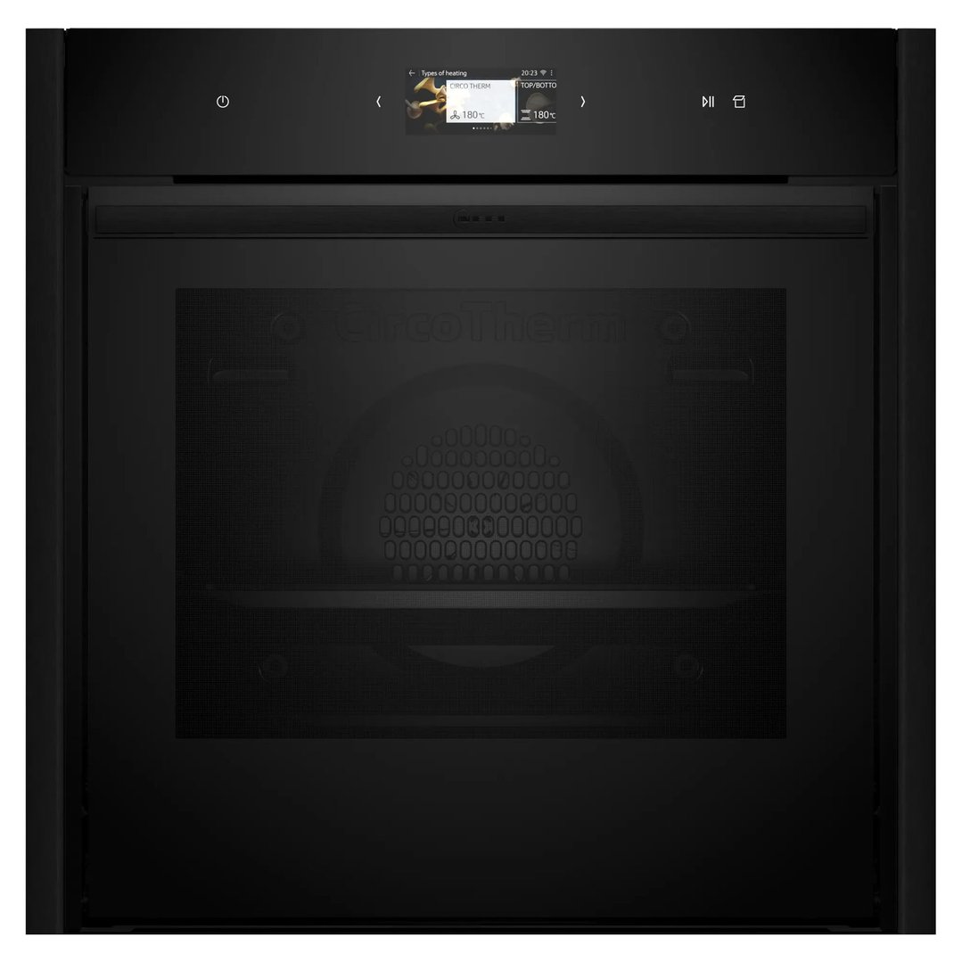 Neff Slide & Hide® Oven with FullSteam with Deep Black Side Trims / Handle B69FS5CY0A-DB