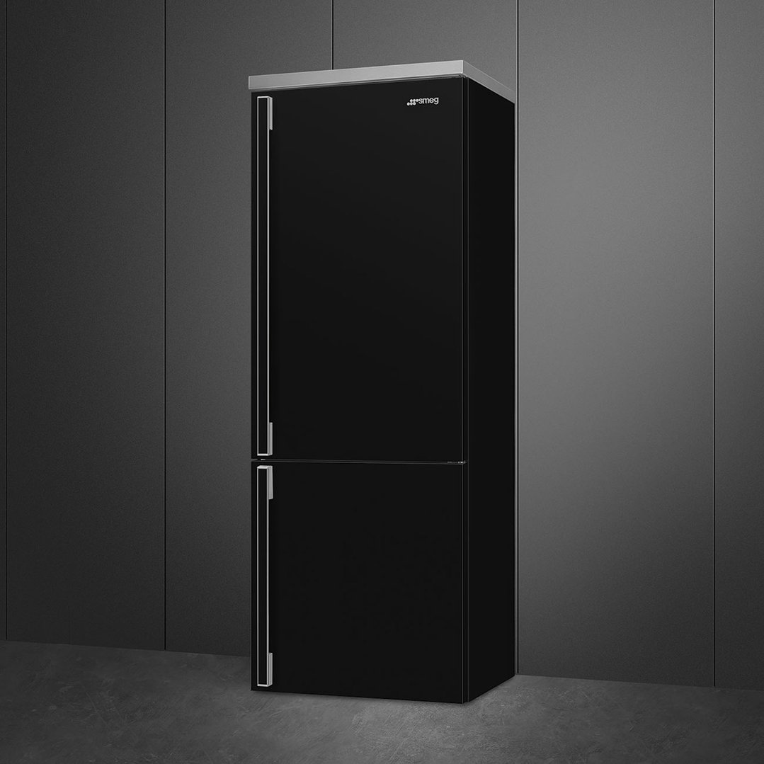 Smeg Portofino 481L Bottom Mount Refrigerator - Black FA490RBL5AU