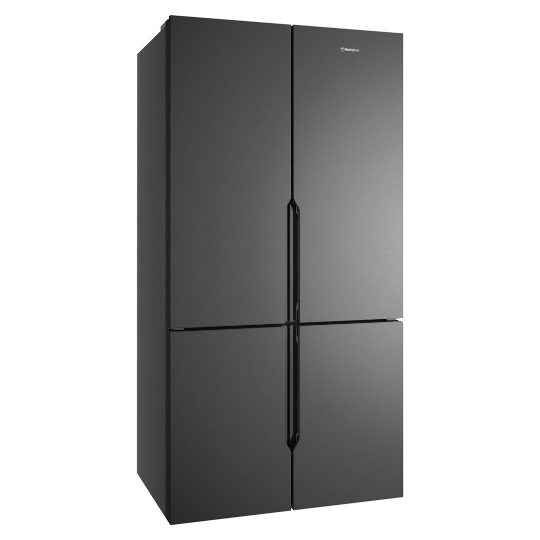 Westinghouse 564L Quad Door Fridge, Matte Charcoal Black WQE5700BD