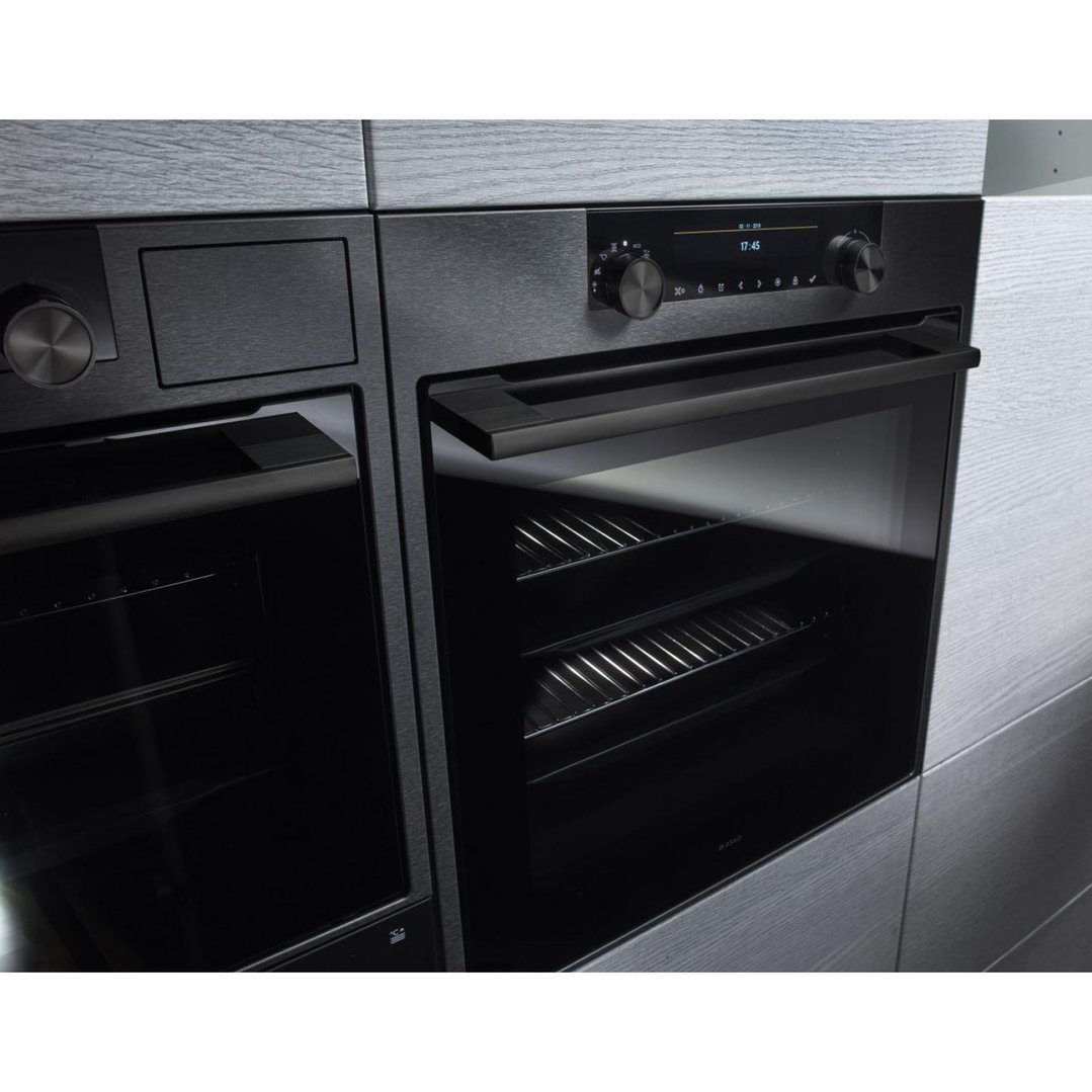 Asko 60cm Craft Pyrolytic Oven Black steel OP8687B