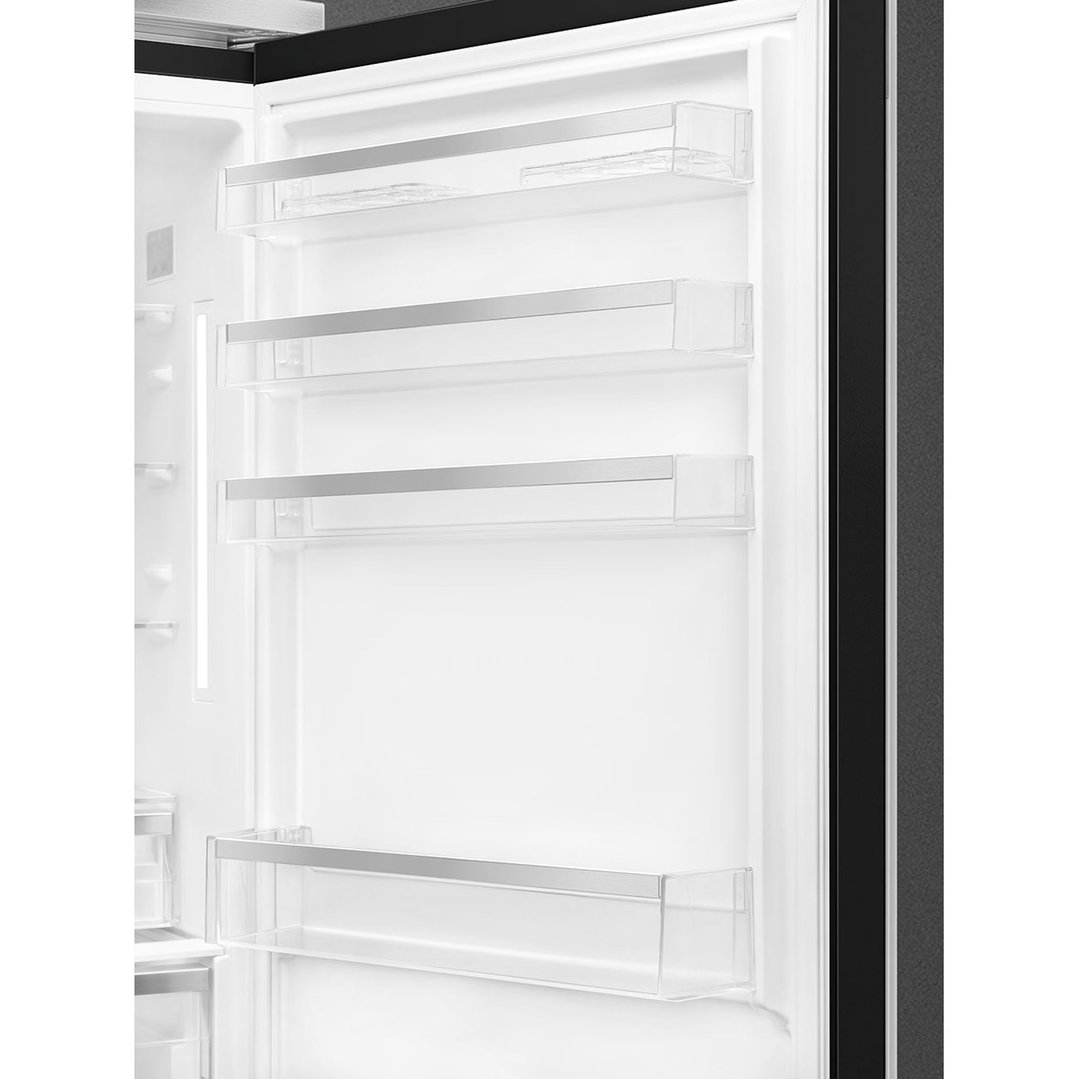 Smeg Portofino 481L Bottom Mount Refrigerator - Black FA490RBL5AU
