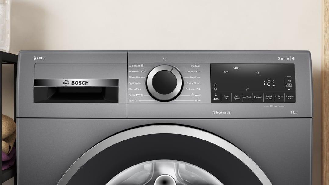 Bosch 9kg Series 6 Front Loader Washing Machine Graphite WGG2441RAU