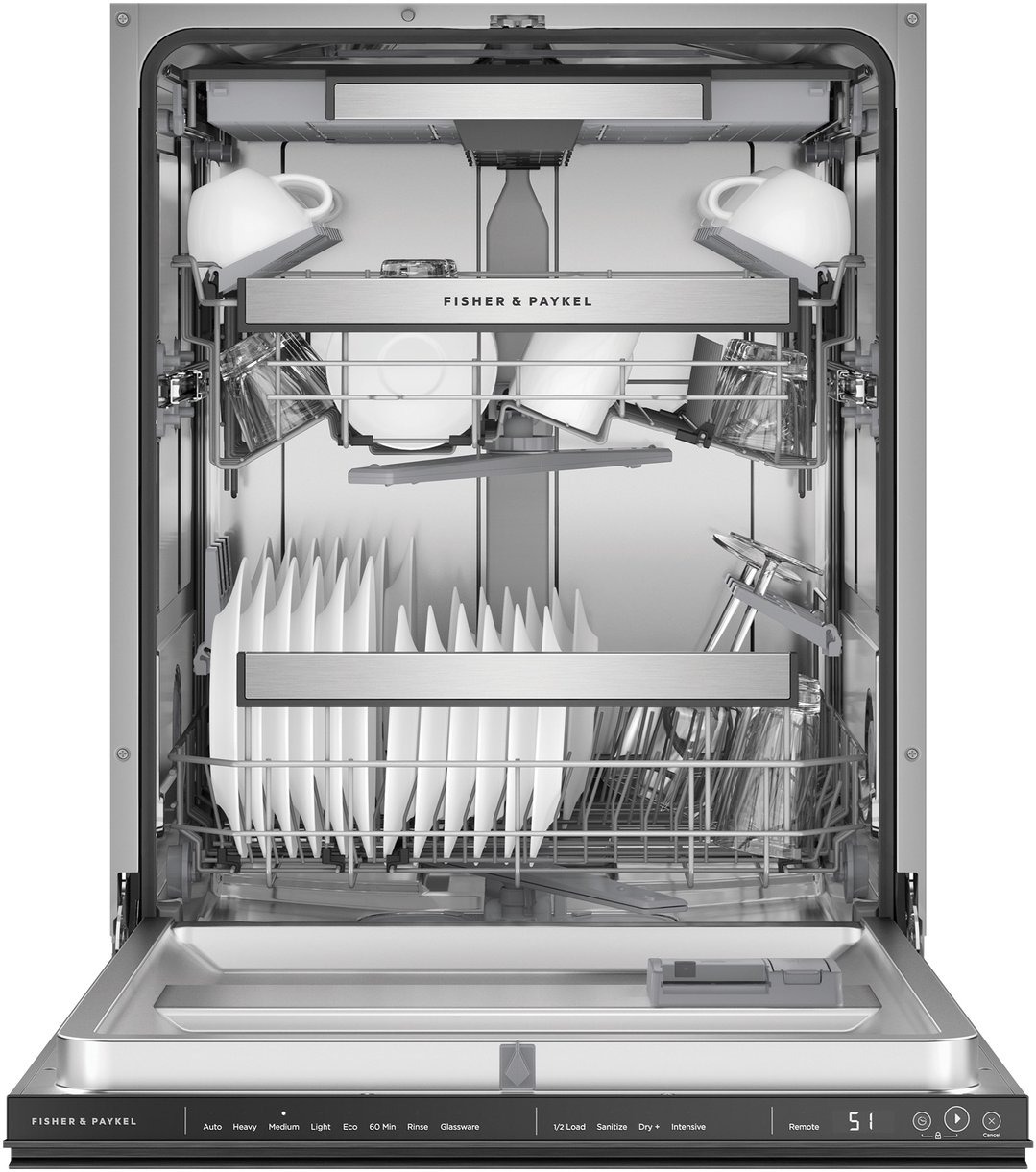 Fisher & Paykel Series 9, Contemporary Tall Built-under Dishwasher DW60UNT4B2