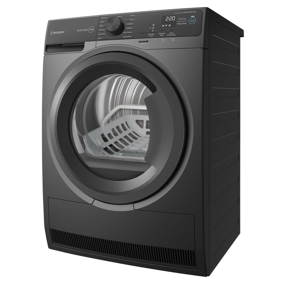Westinghouse 8kg Dark Grey Heat Pump Dryer WDH804N8SA