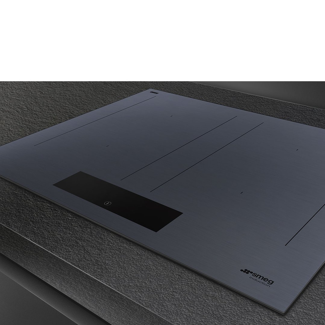 Smeg Linea 60cm Multizone Induction Cooktop with AutoVent 2.0 - Neptune Grey SIM1644DG