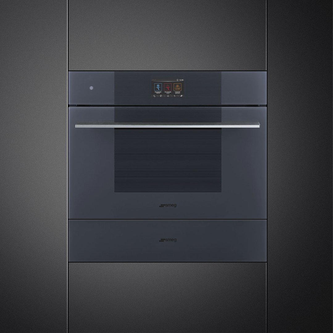 Smeg Linea Compact Blast Chiller - Neptune Grey SBC4104G
