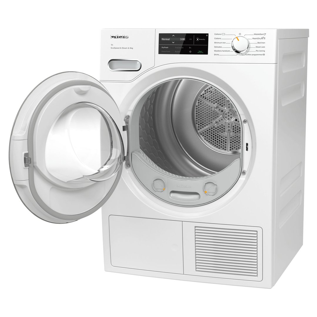 Miele 9kg Heat Pump Dryer with Silks Handcare, HygieneDry and SteamCare TWL780WP