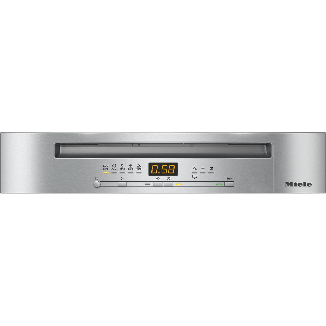 Miele 60cm Built-Under Dishwasher with QuickPowerWash and AutoOpen Drying CleanSteel G5210SCUCLST