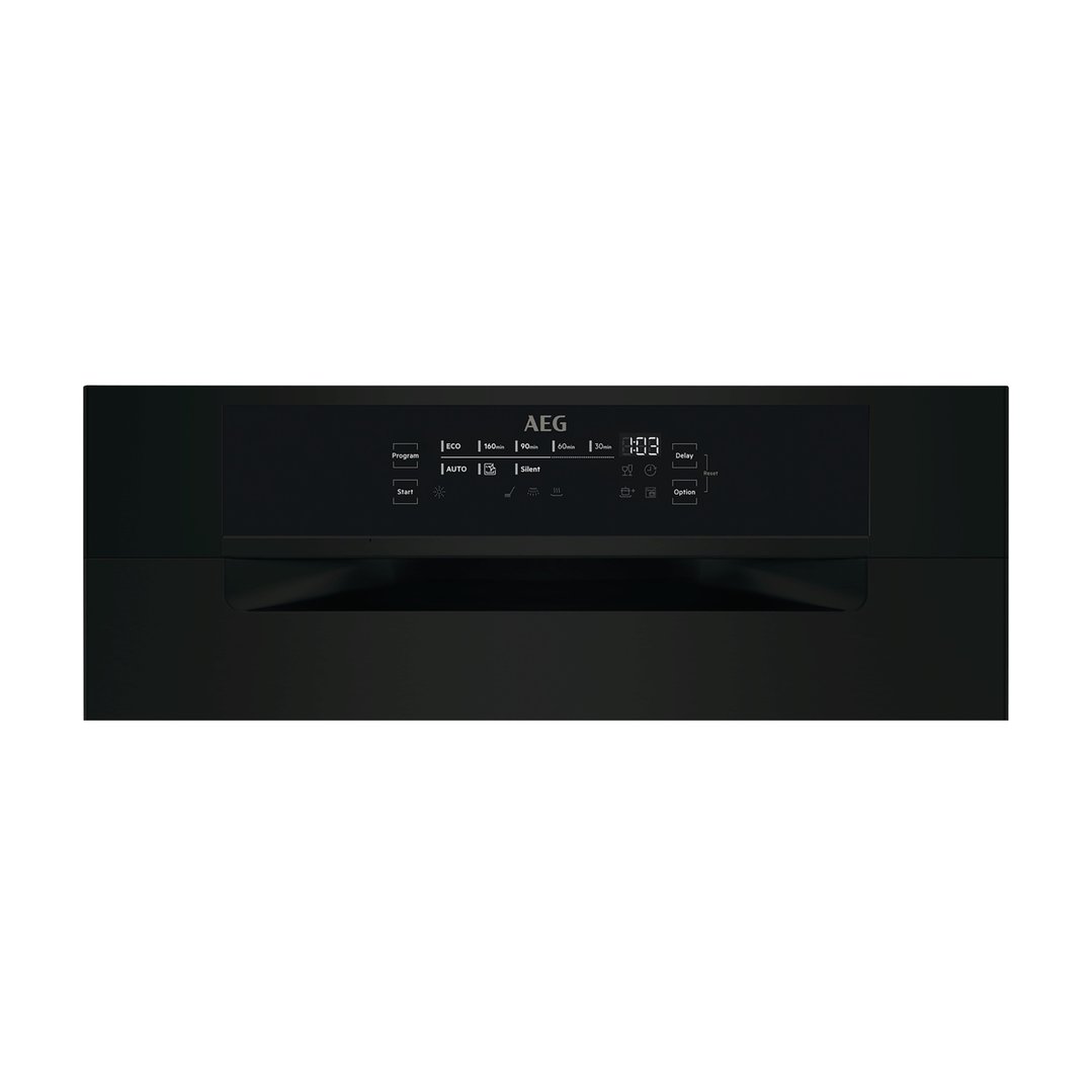 AEG 60cm Built-Under Matte Black Dishwasher FUF7590SMB