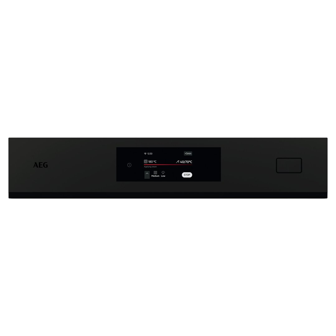 AEG 60cm Multifunction 24 Matte Black Steam Boost Oven NBB8S731AT