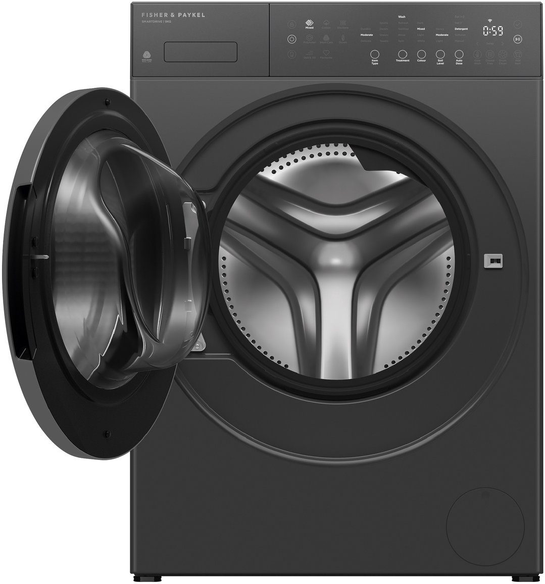 Fisher & Paykel 9kg Series 5 Contemporary Front Loader Washer Graphite WH9060PG5