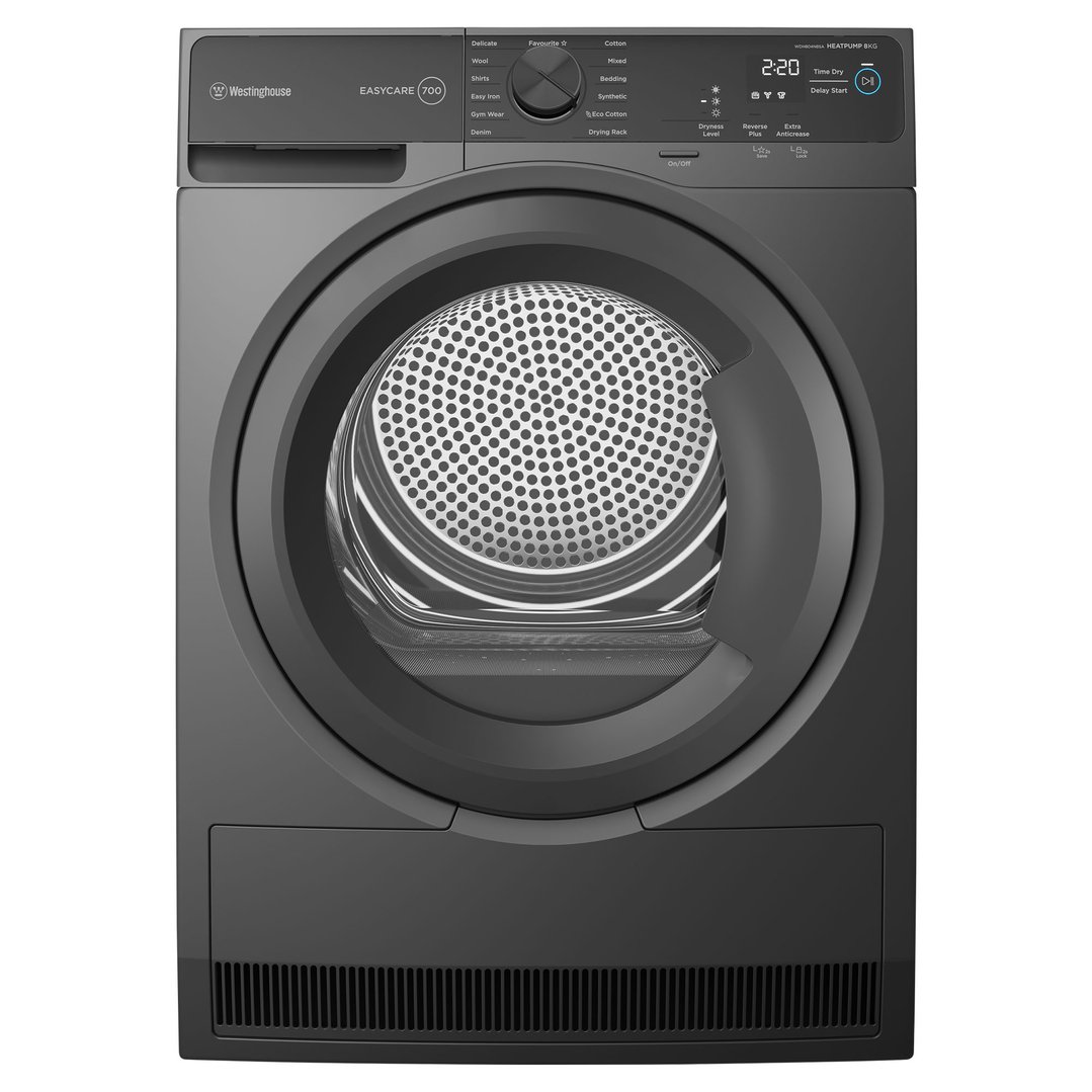 Westinghouse 8kg Dark Grey Heat Pump Dryer WDH804N8SA