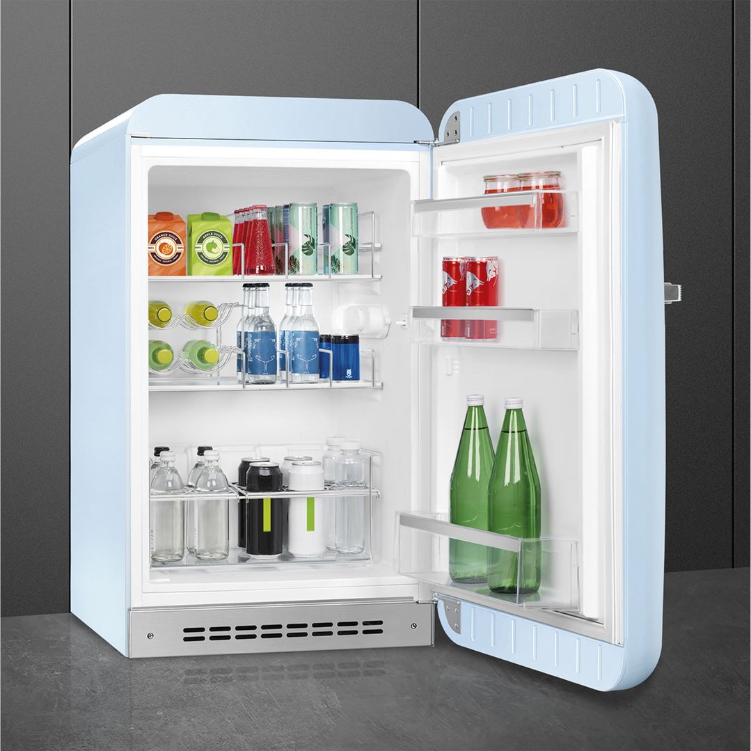 Smeg FAB10 50's Style Retro Refrigerator Right Hand Hinge - Pastel Blue FAB10HRPB6