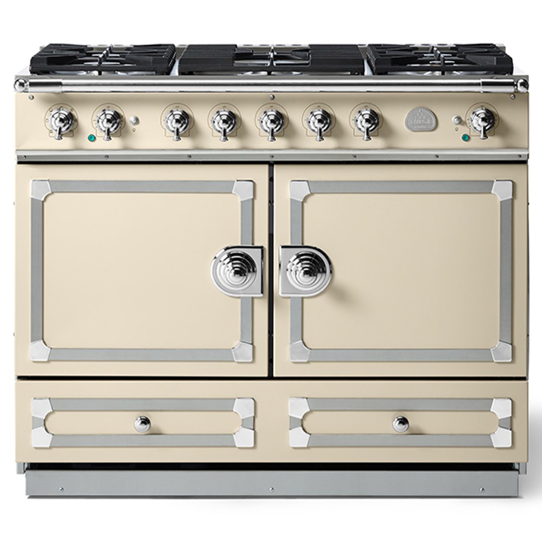 La Cornue CornuFe 110cm Dual Fuel Range Cooker Morning Dew, Polished