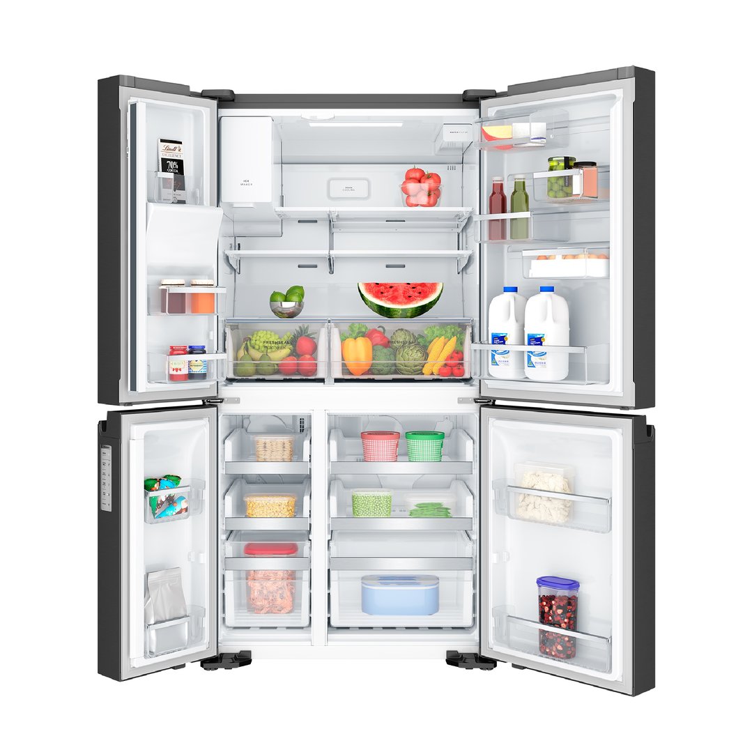 Westinghouse 609L Quad Door Fridge - Matte Black WQE6170BB