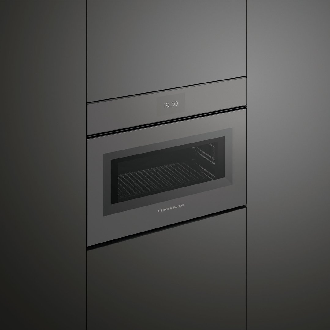 Fisher & Paykel 60cm Series 9 Minimal Handleless Compact Combi-Microwave Oven OM60NMTNG1