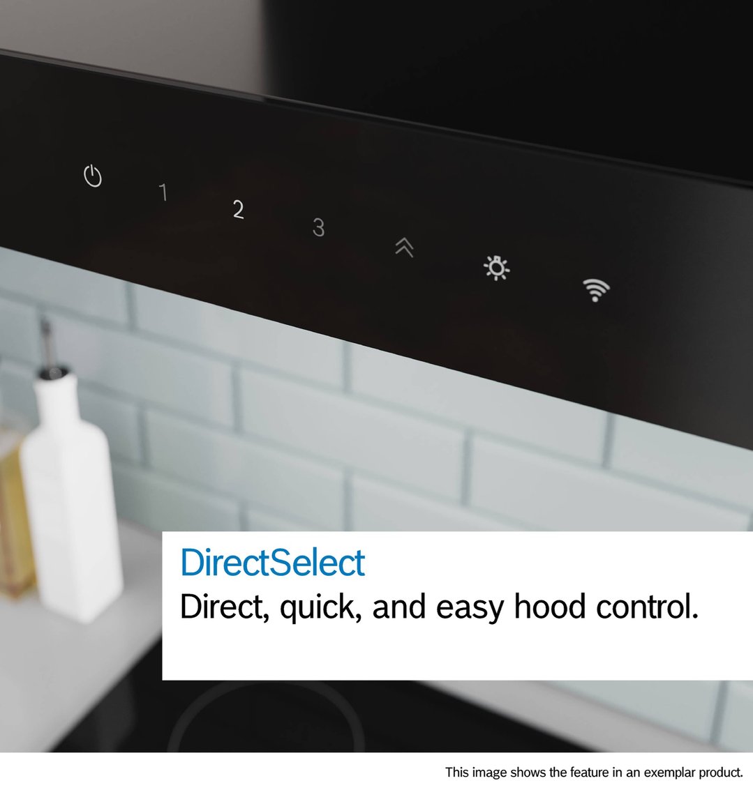 Bosch Series 6, 90cm Wall-Mounted Canopy Rangehood, Stainless Steel Look DWB97DN30A