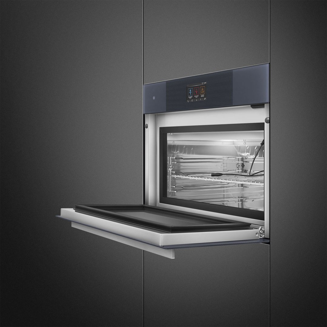 Smeg Linea Compact Blast Chiller - Neptune Grey SBC4104G