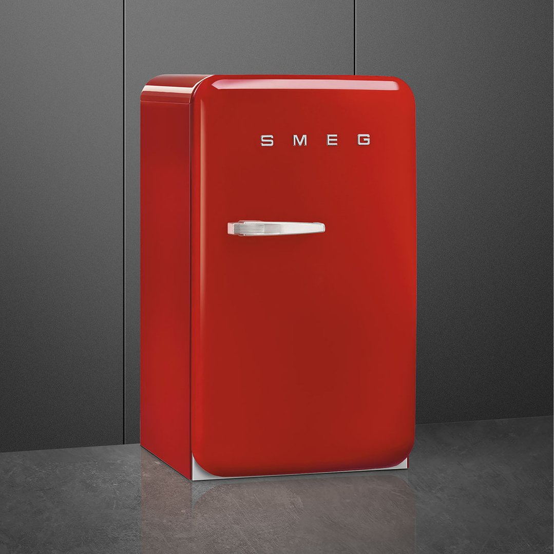 Smeg FAB 10 50's Style Retro Refrigerator, Happy Bar, Right Hand - Red FAB10HRRD5AU