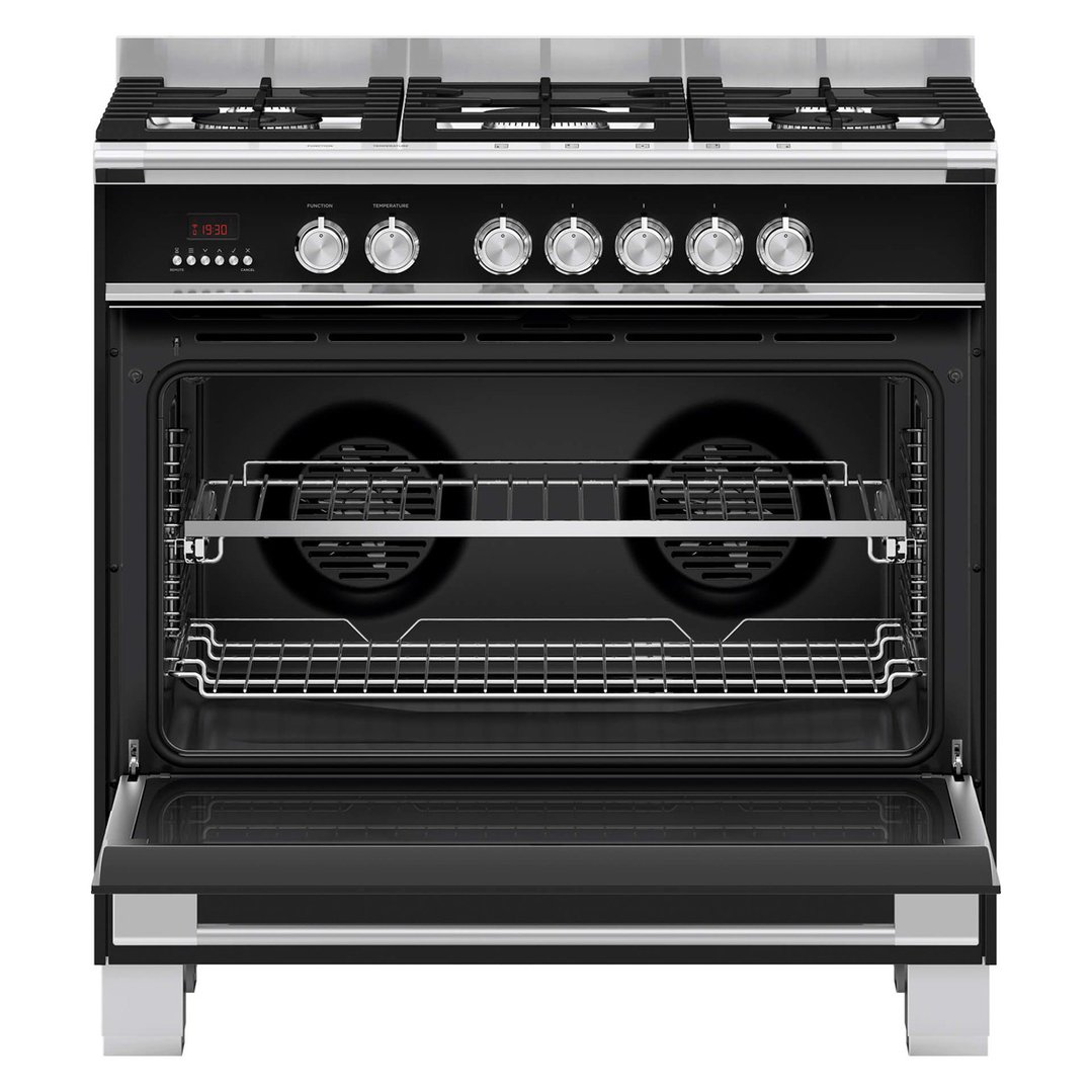 Fisher & Paykel 90cm Series 7 Classic 5 Burner Dual Fuel Cooker OR90SCG4B1