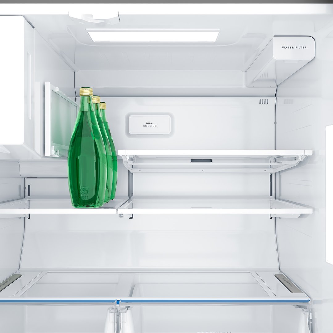 Westinghouse 609L Quad Door Fridge - Matte Black WQE6170BB