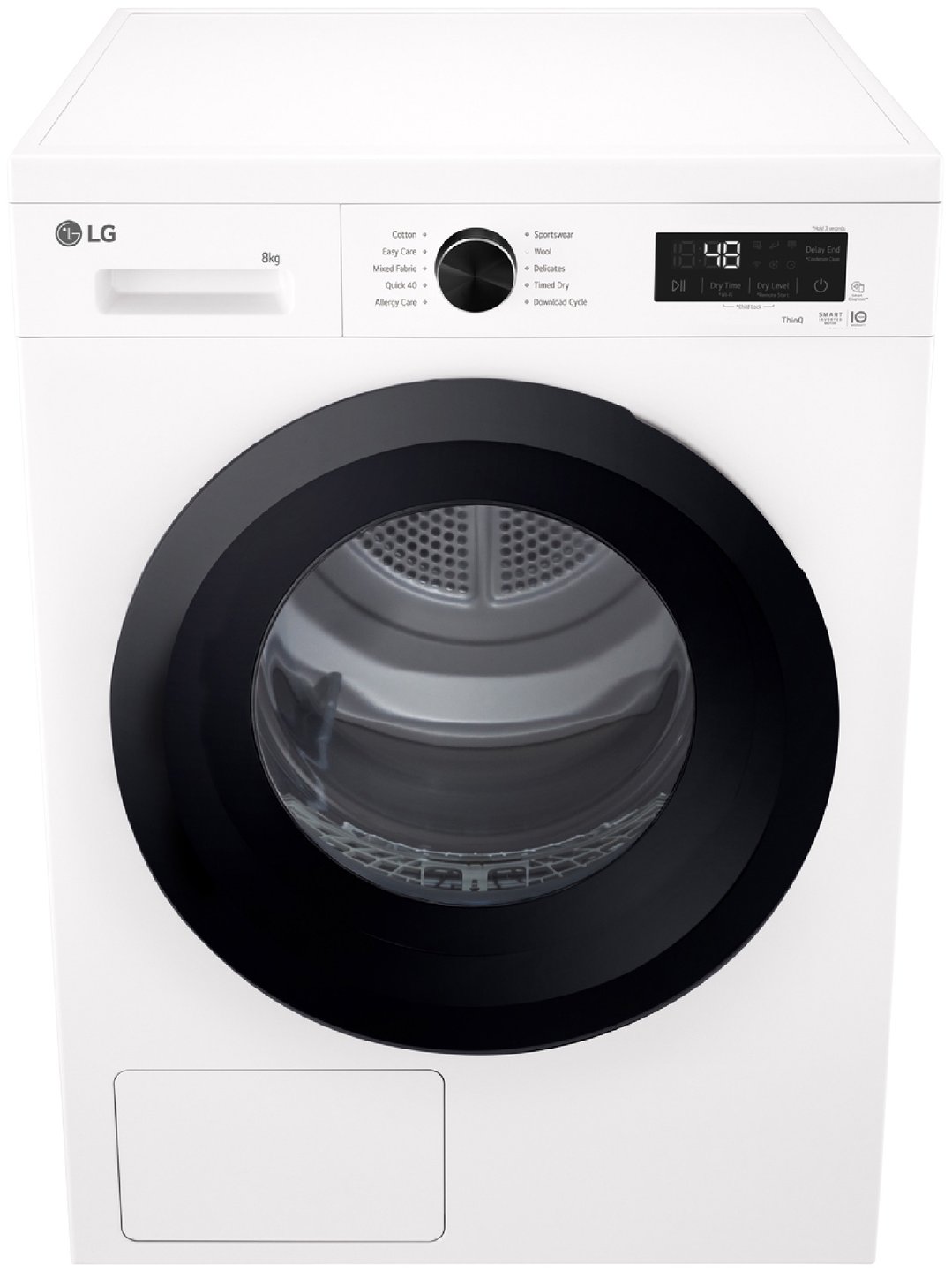 LG 8kg White Heat Pump Dryer DVH1-08WP