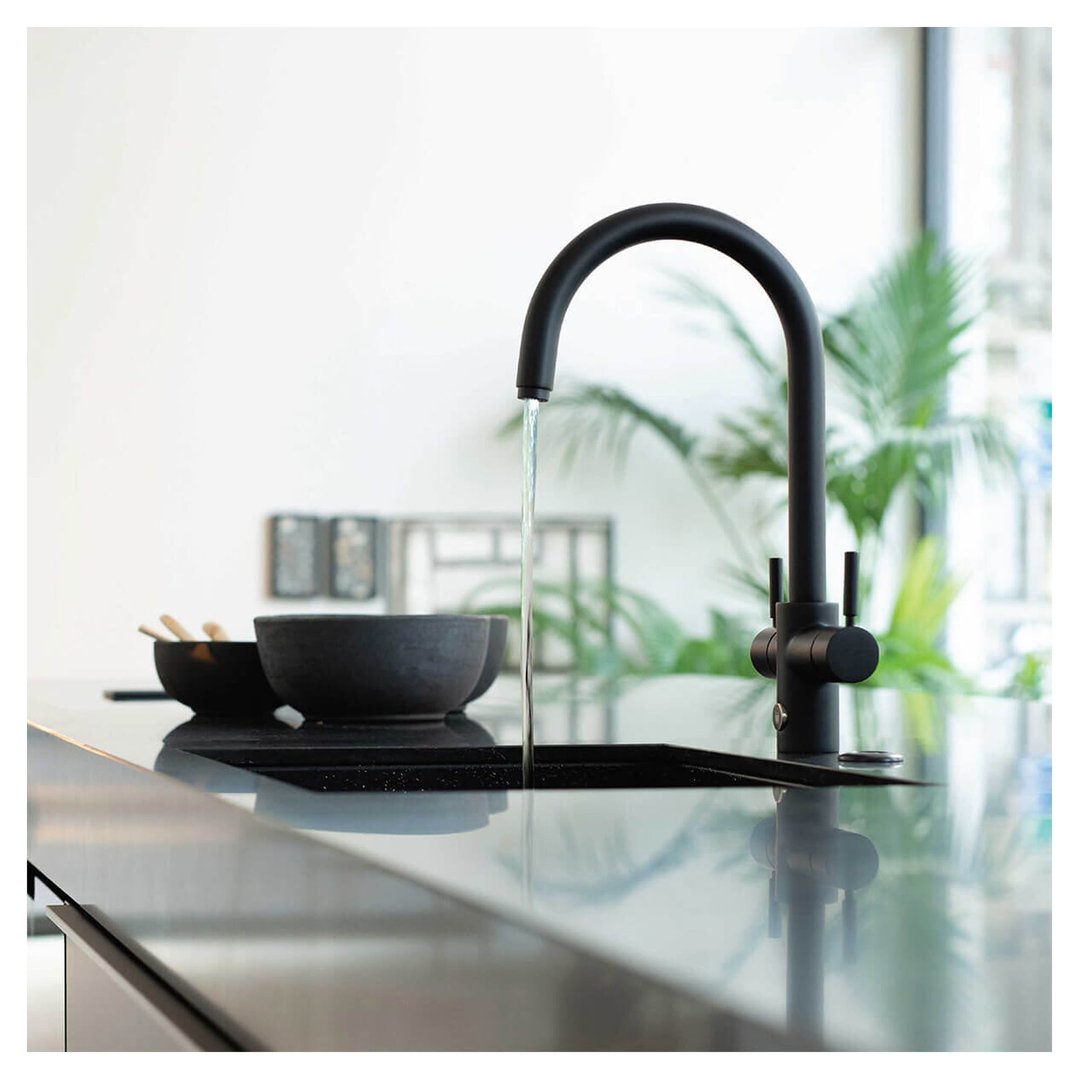 Insinkerator MultiTap 4N1 Chilled J Series Tap - Velvet Black 4005JVB