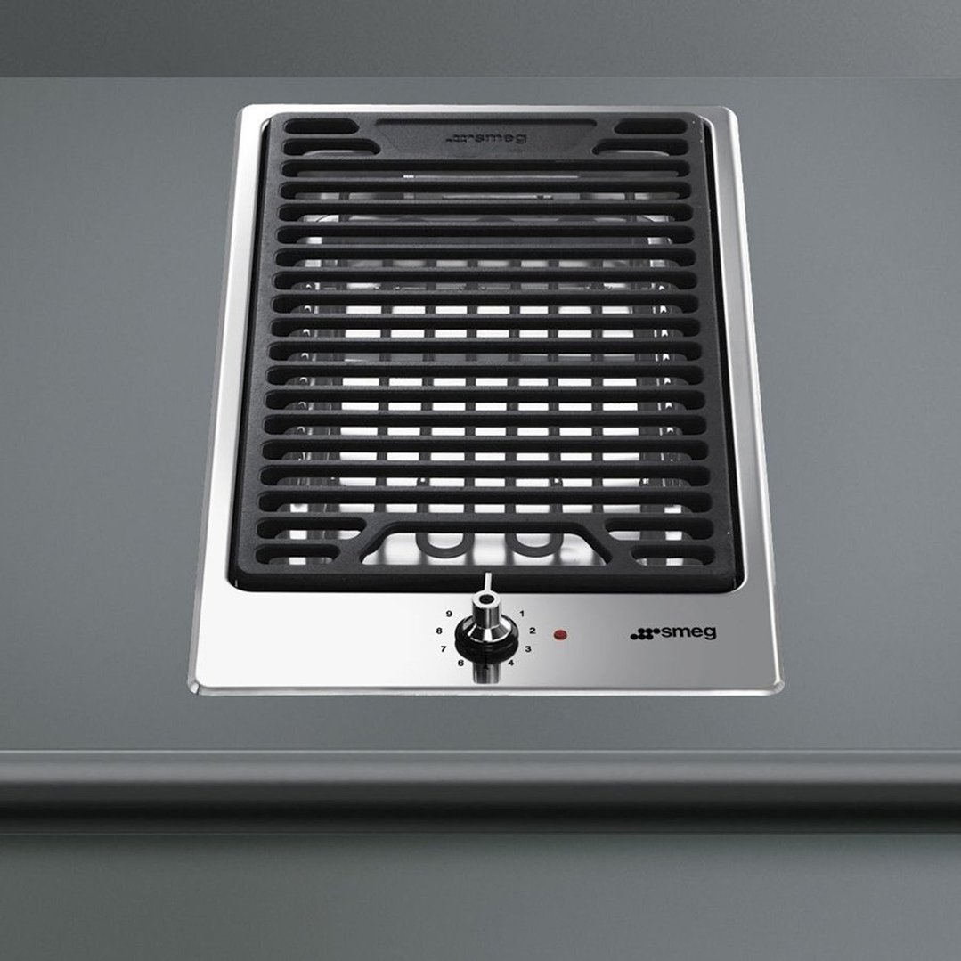 Smeg 30cm Ultra-low Profile Stone Grill PGF30B