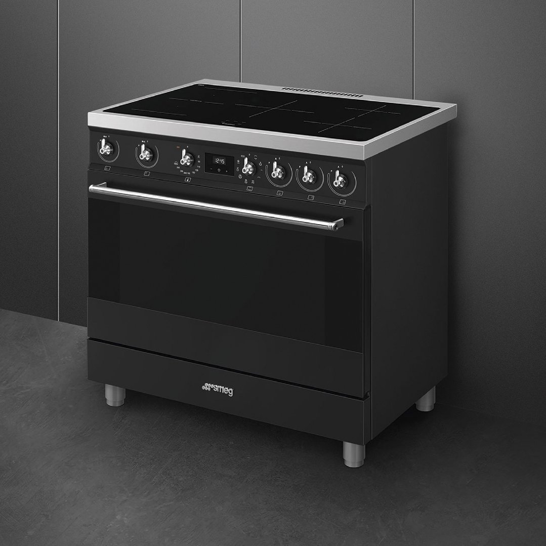 Smeg 90cm Classic Freestanding Cooker - Matte Black C9IMMB2
