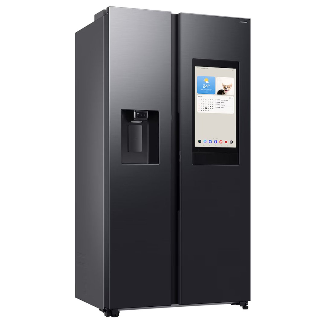 Samsung 615L Side-by-Side Refrigerator Family Hub - Black SRS6800BFH
