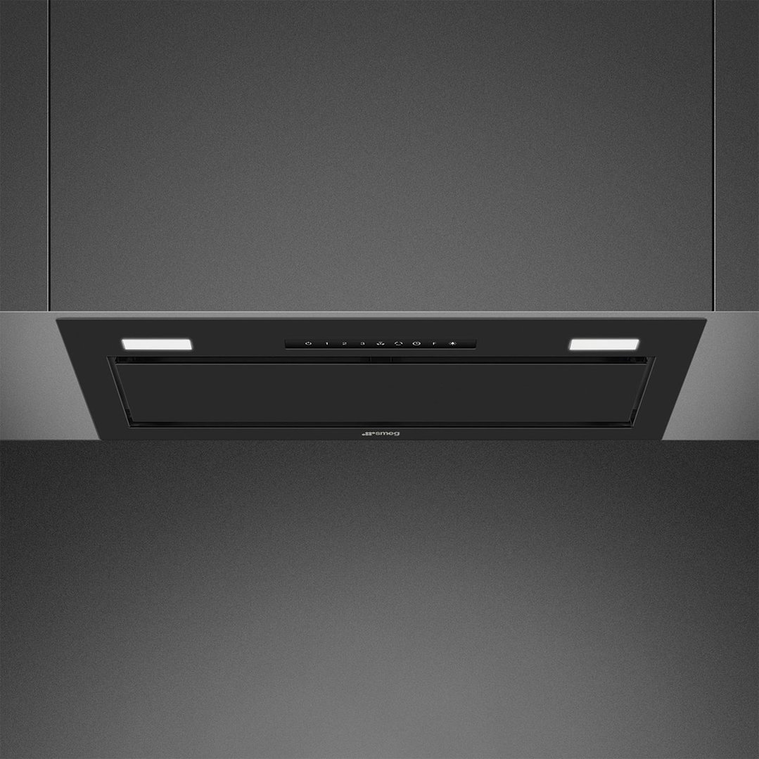 Smeg 60cm Undermount Rangehood with AutoVent2.0 Matte Black KSGAU6P4MB