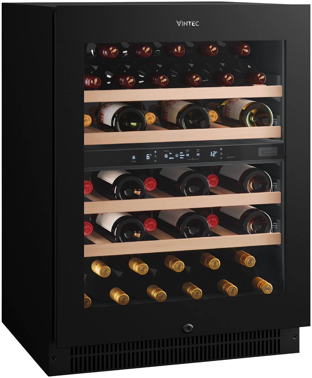 Vintec 40-Bottle Dual Zone Wine Cabinet VWD820SCB-X