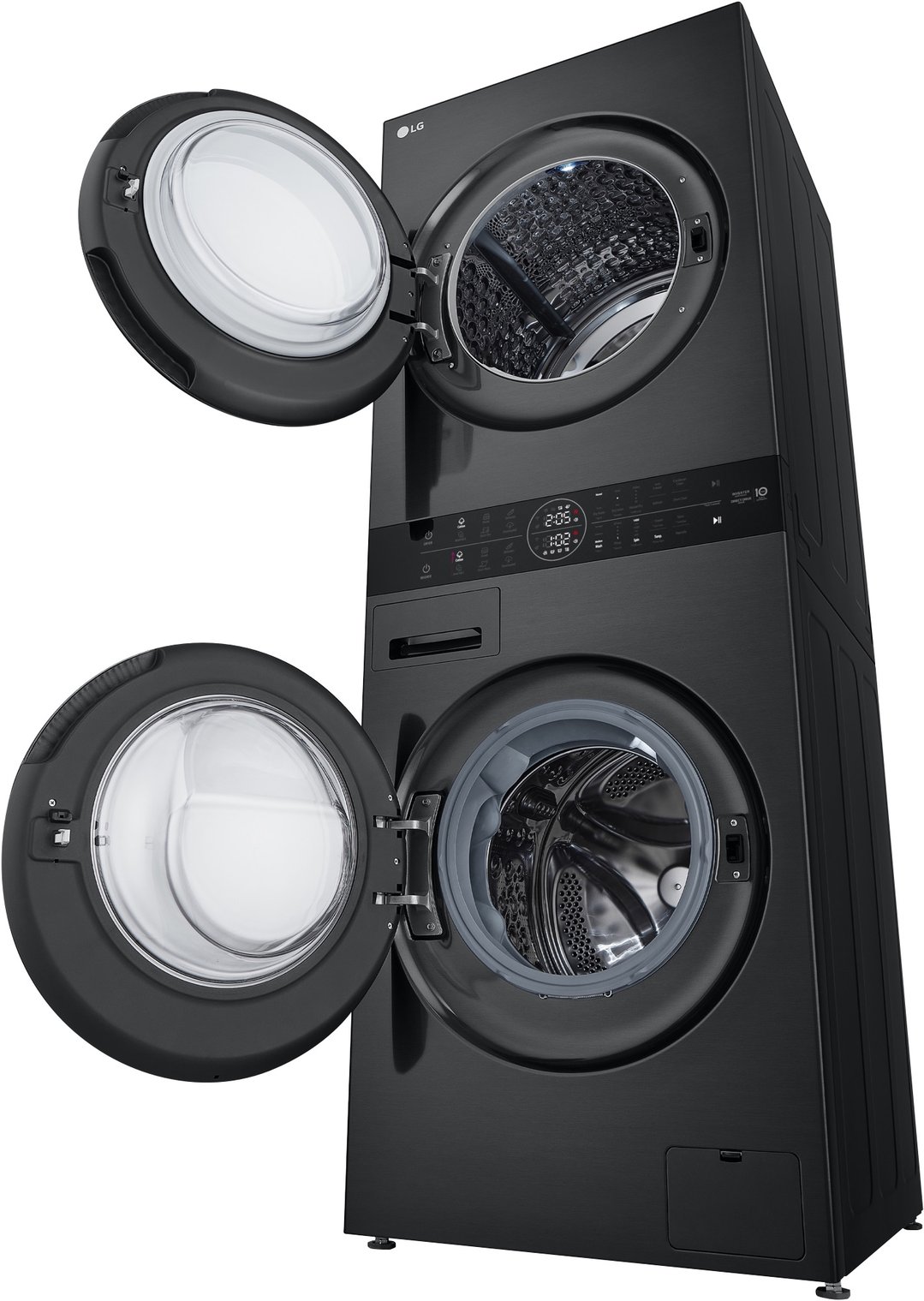 LG 12/10kg WashTower™ Stacked Washer Dryer - Black WWT-1210BX
