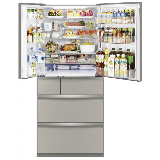 Mitsubishi Electric 700L Multi Drawer Fridge Argent Silver MR-WX700C-S-A